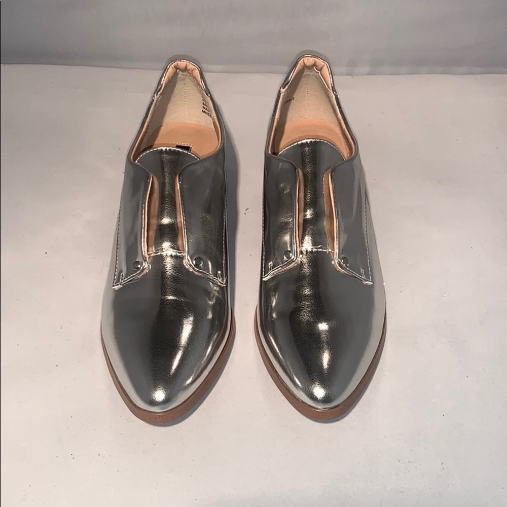 Kensie® "Dante" Slip-on Oxfords Silver